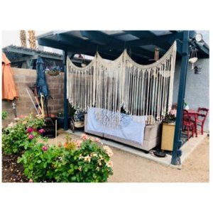 Bohemian Macrame Braided Rope Curtain/Tapestry